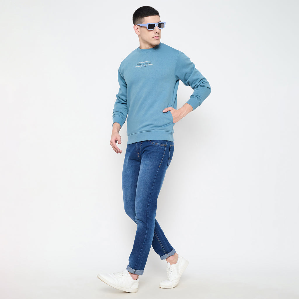 Duke Urban Men Solid Sweatshirt (LF6451)