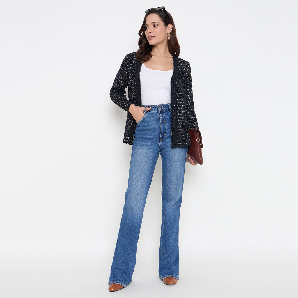 Duke Urban Women Full Sleeve Front Open Sweater (SDS1310)