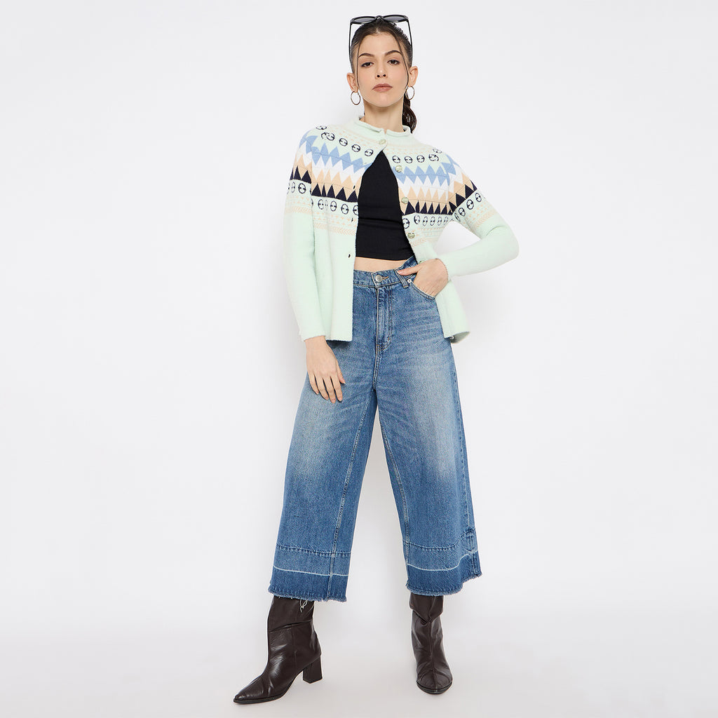 Duke Urban Women Full Sleeve Front Open Sweater (SDS1355)