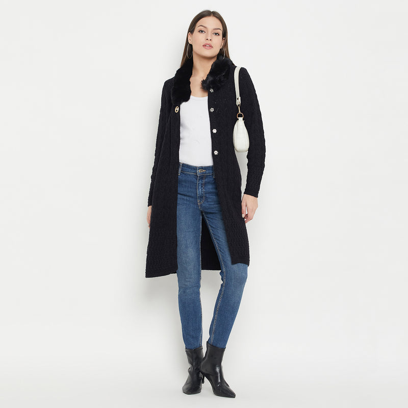 Duke Urban Women Full Sleeve Long Cardigan (SDS1201B)
