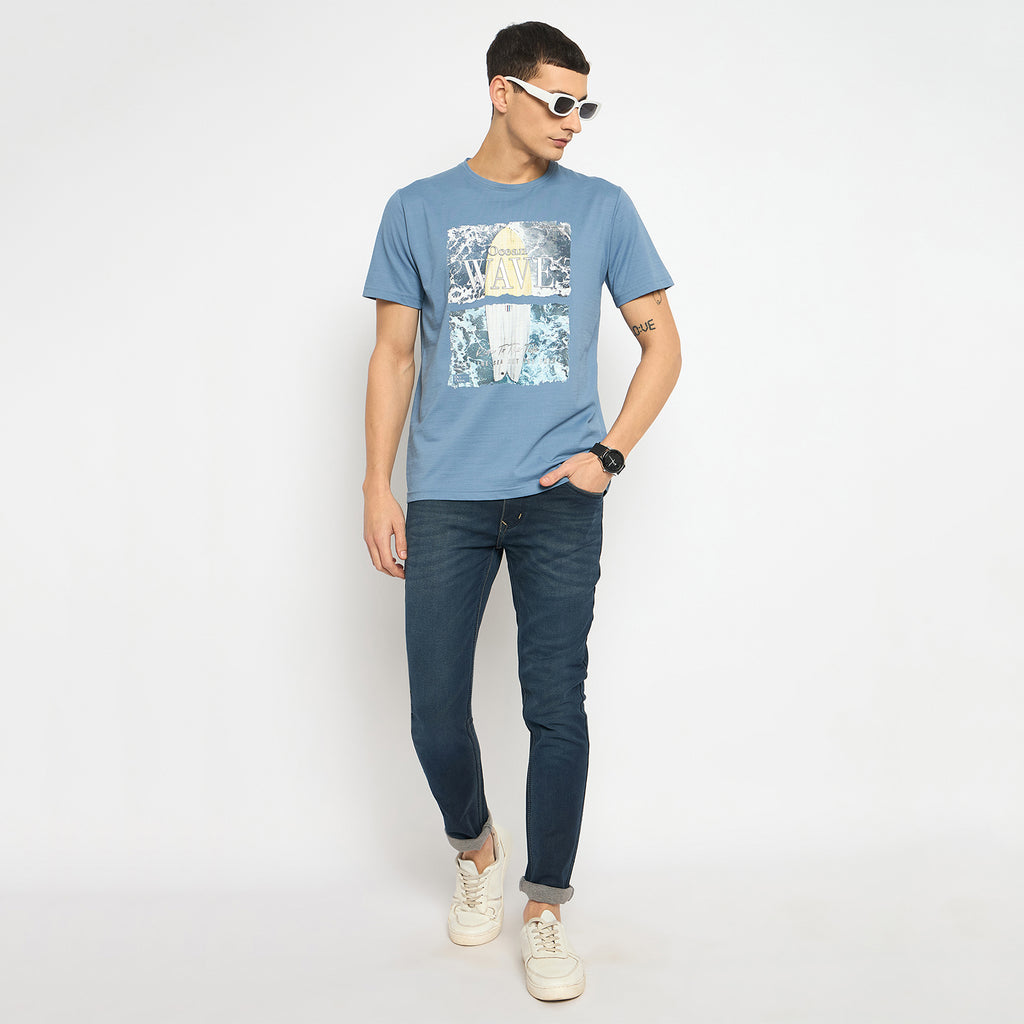 Duke Urban Men Half Sleeve Cotton Tshirt (LF7225)