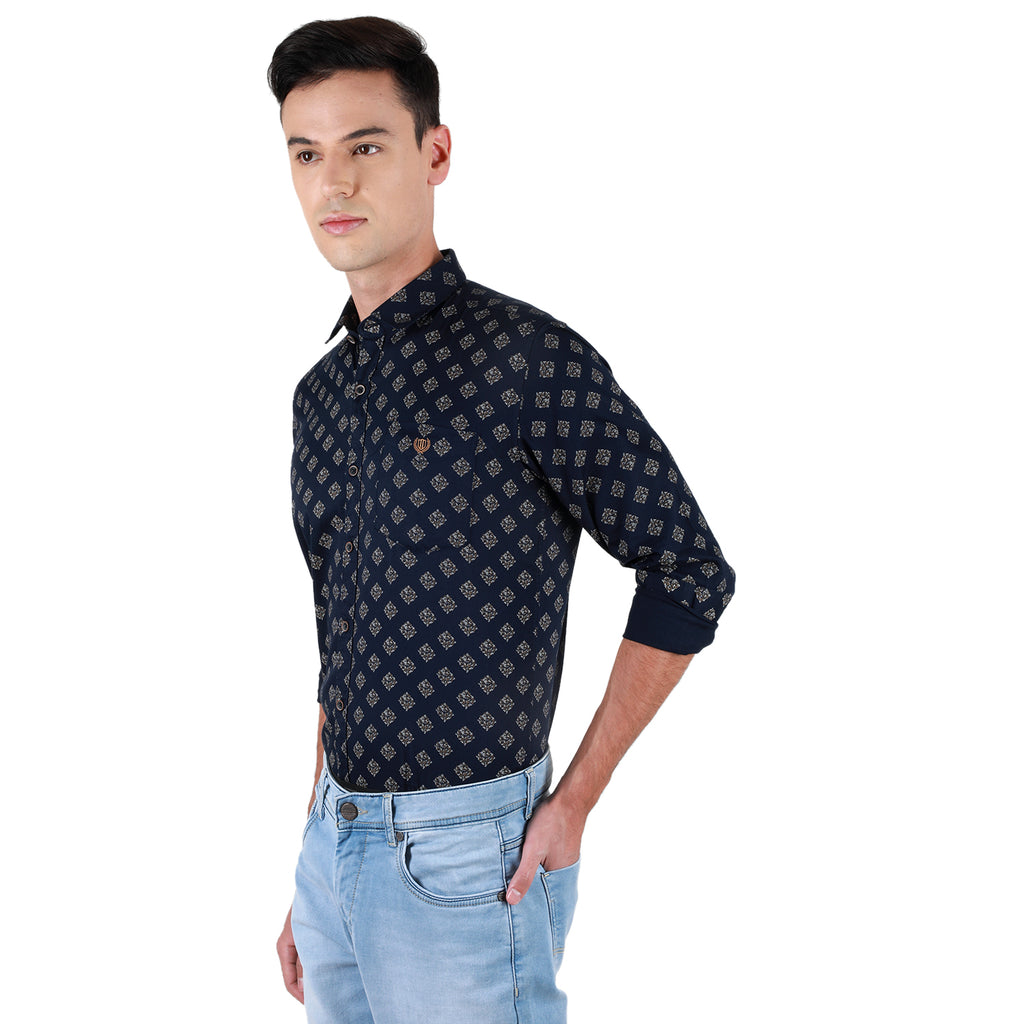 Duke Urban Men Full Sleeve Cotton Shirt (SDO3PRTB)