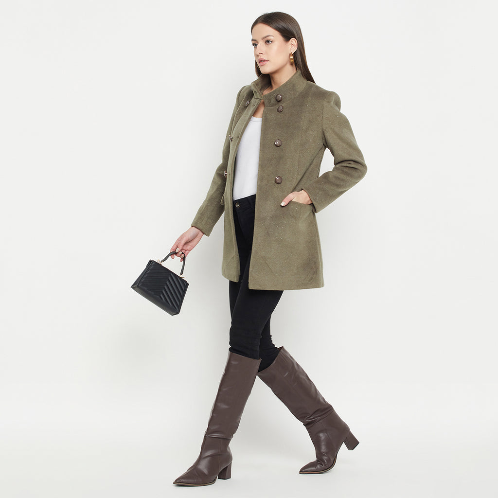 Duke Urban Women Full Sleeve Long Coat (SDZ4105)