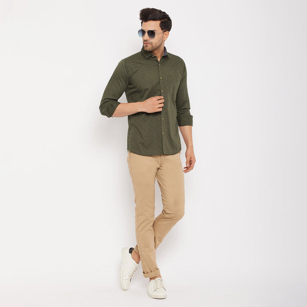 Duke Urban Men Full Sleeve Cotton Shirt (SDO8PRTA)