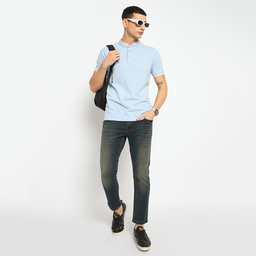 Duke Urban Men Half Sleeve Cotton T-shirt (LF7220)