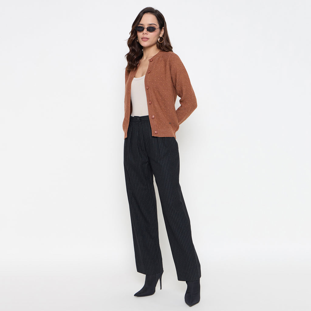 Duke Urban Women Full Sleeve Front Open Sweater (SDS1324)