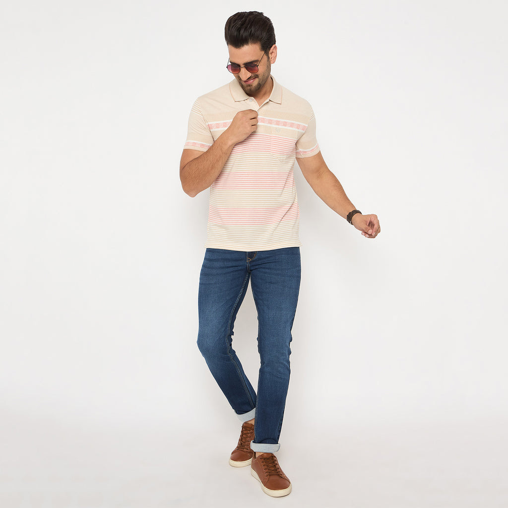 Duke Urban Men Half Sleeve Cotton Tshirt (LF7351)