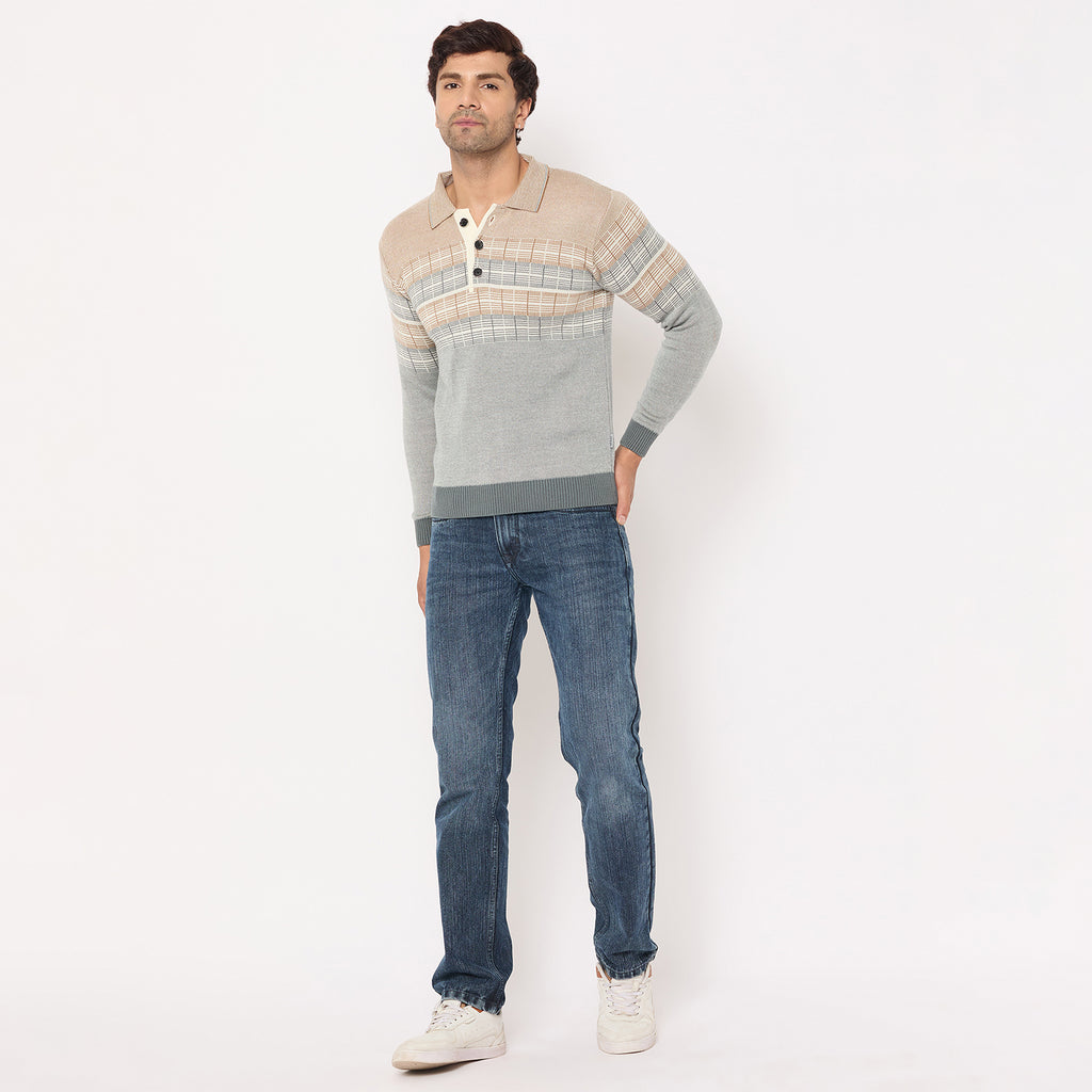 Duke Urban Men Collared Neck Sweater (SDS2231)