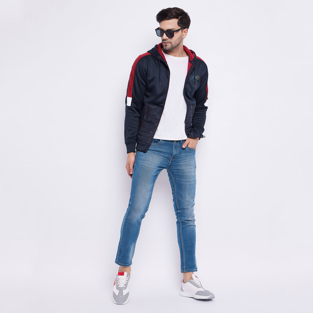 Duke Urban Men Zipper Hooded Sweatshirt (LF6322)