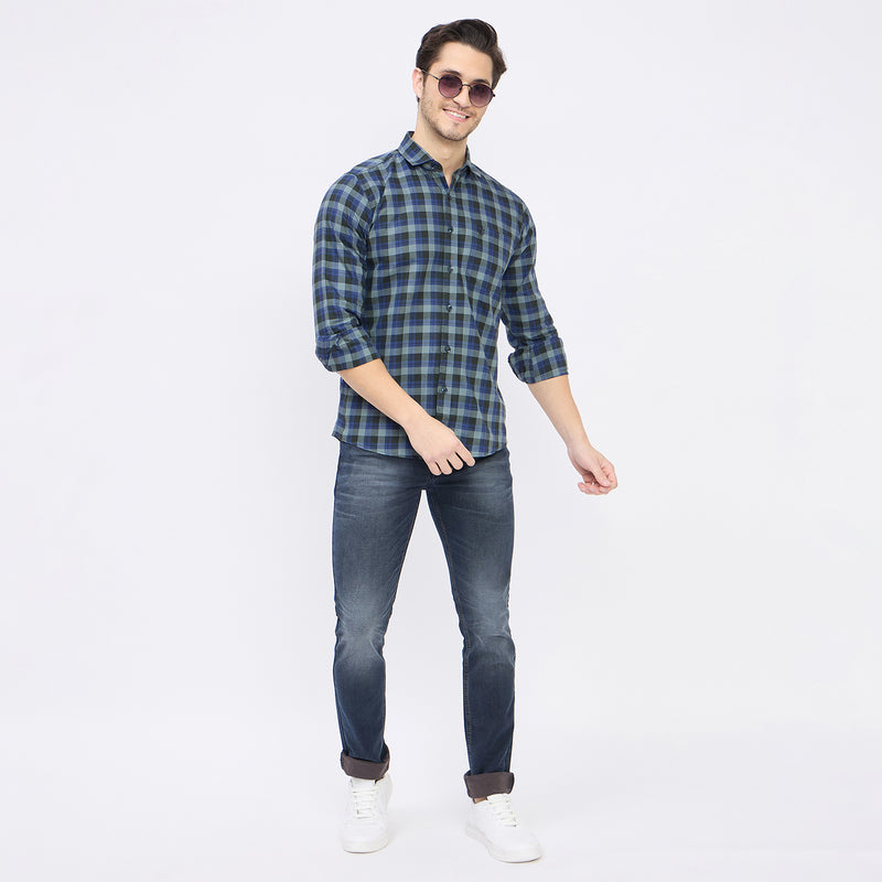 Duke Urban Men Full Sleeve Cotton Shirt (SDO8CKAM)