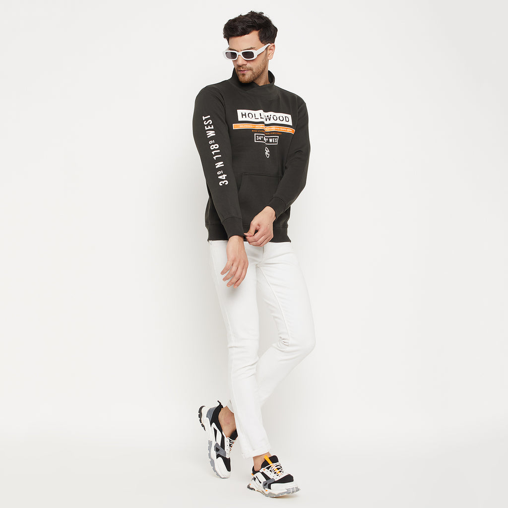 Duke Urban Men Cowl Neck Sweatshirt (LF6318)