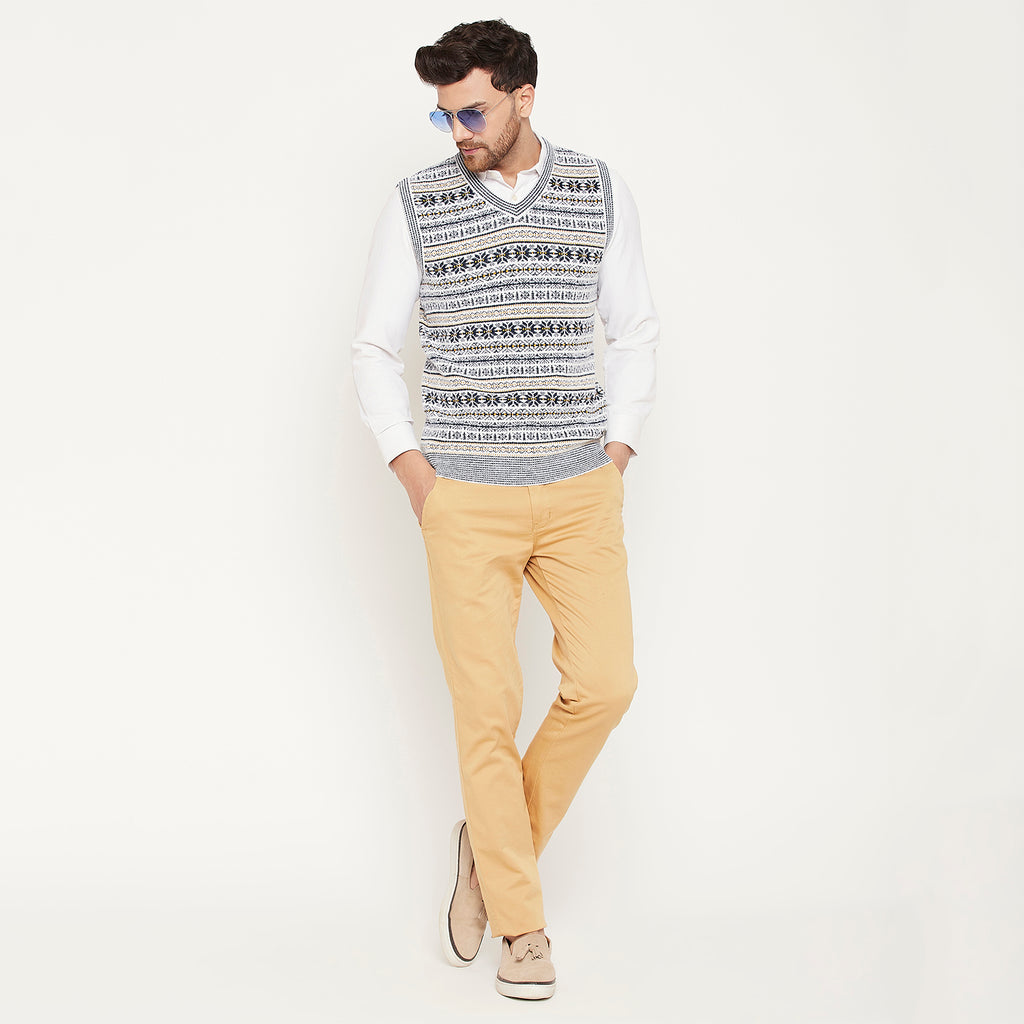 Duke Urban Men Sleeveless V Neck Sweater (SDS2161)