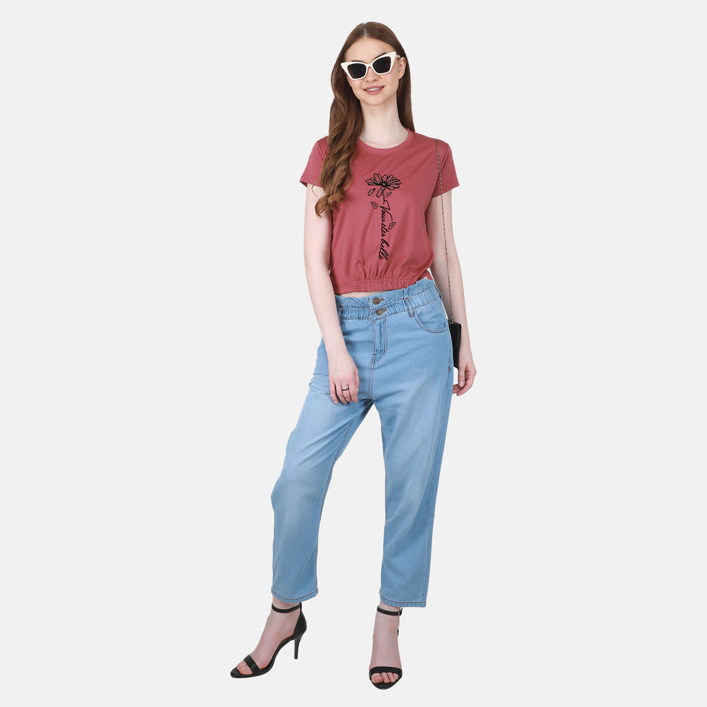 Duke Urban Women Round Neck Printed Top (LFX892)