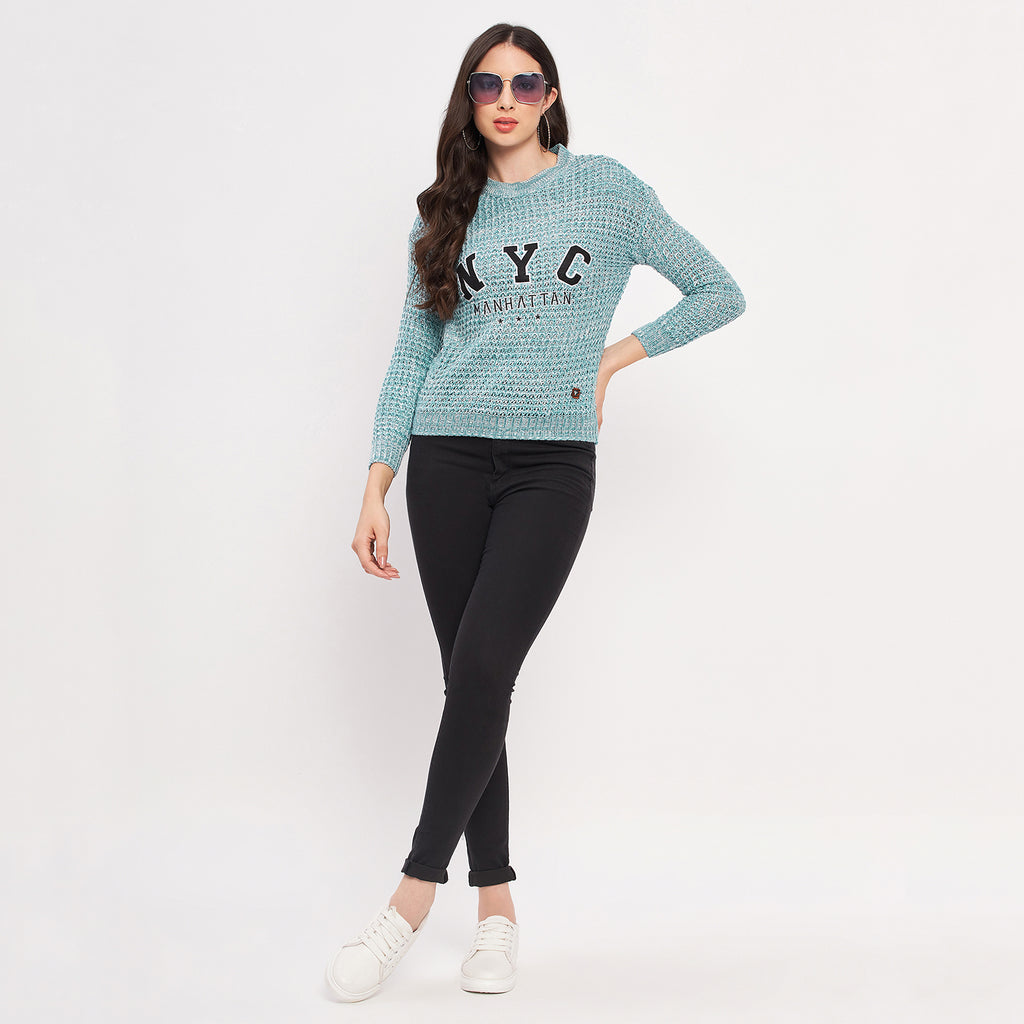Duke Urban Women Full Sleeve Self Design Sweater (SDS1001)