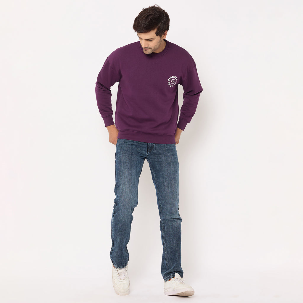 Duke Urban Men Solid Sweatshirt (LF6453)