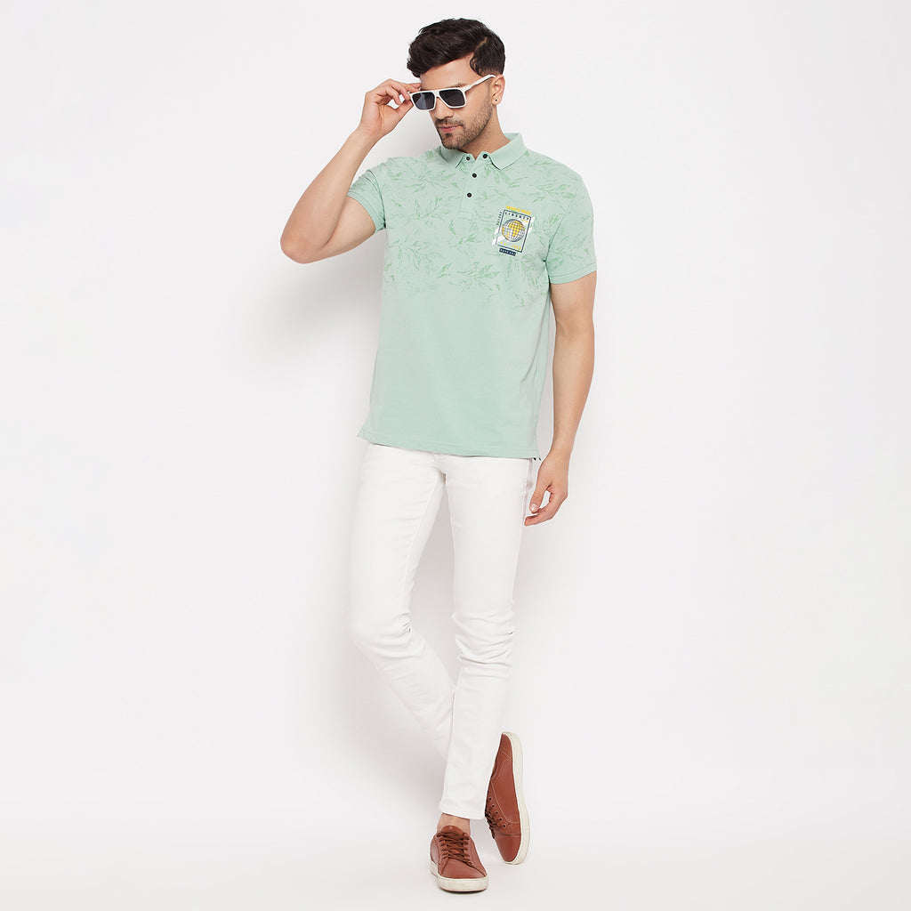 Duke Urban Men Polo Neck Half Sleeve Cotton T-shirt (LF5798)