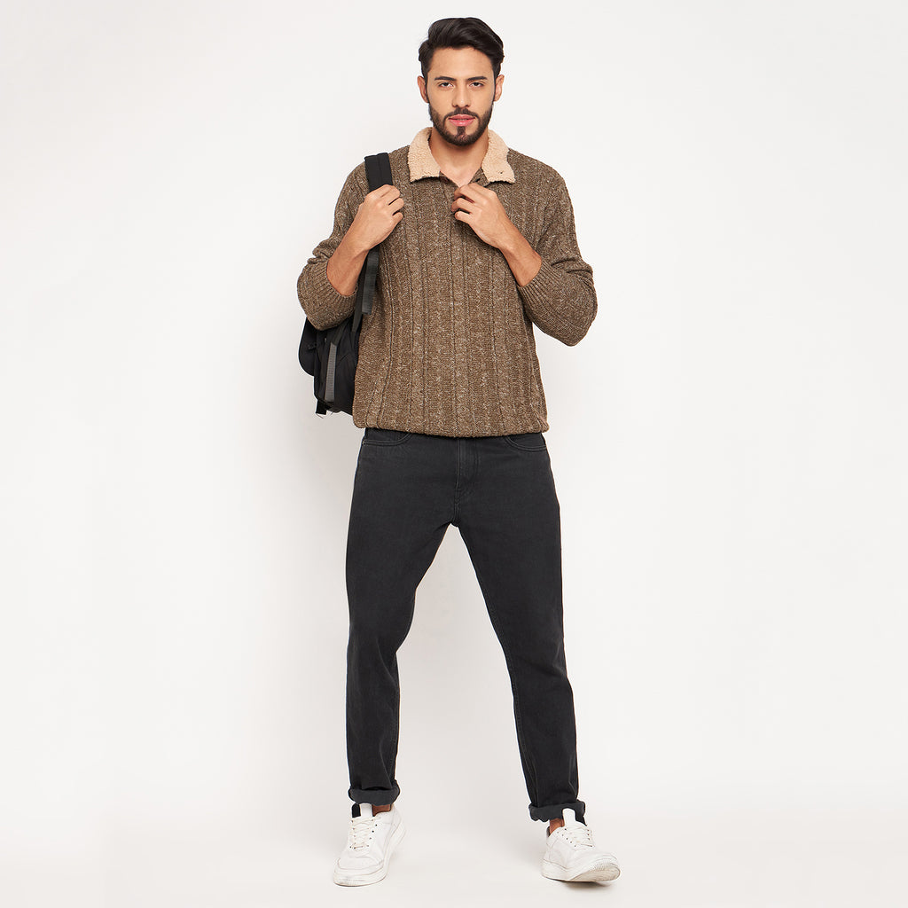 Duke Urban Men Full Sleeve Button Placket Sweater (SDS2004)