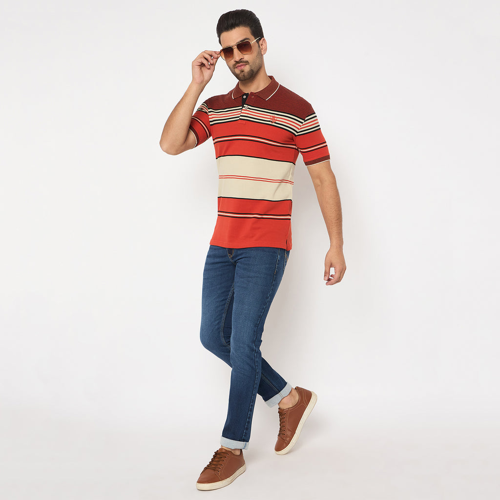 Duke Urban Men Half Sleeve Cotton Tshirt (LF7469)