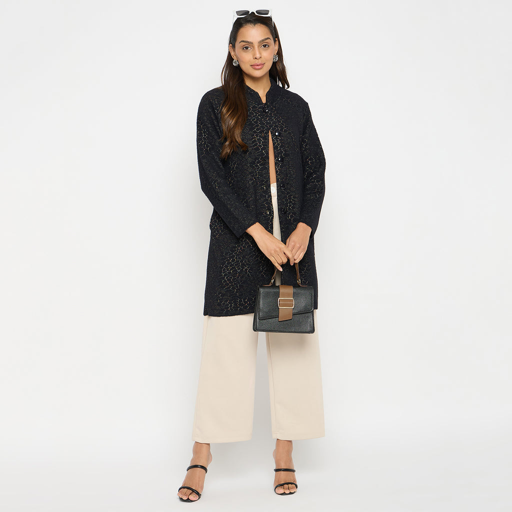 Duke Urban Women Full Sleeve Long Coat (SDS1260)