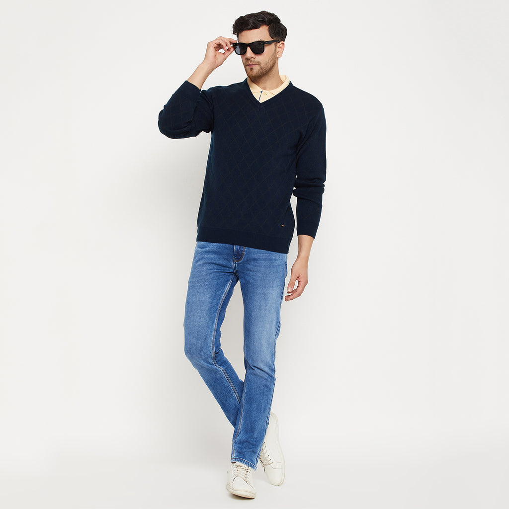 Duke Urban Men Full Sleeve V Neck Sweater (SDS2127)