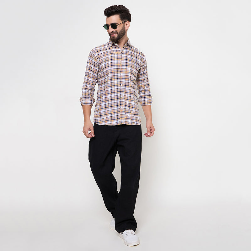 Duke Urban Men Full Sleeve Cotton Shirt (SDO8CKI)
