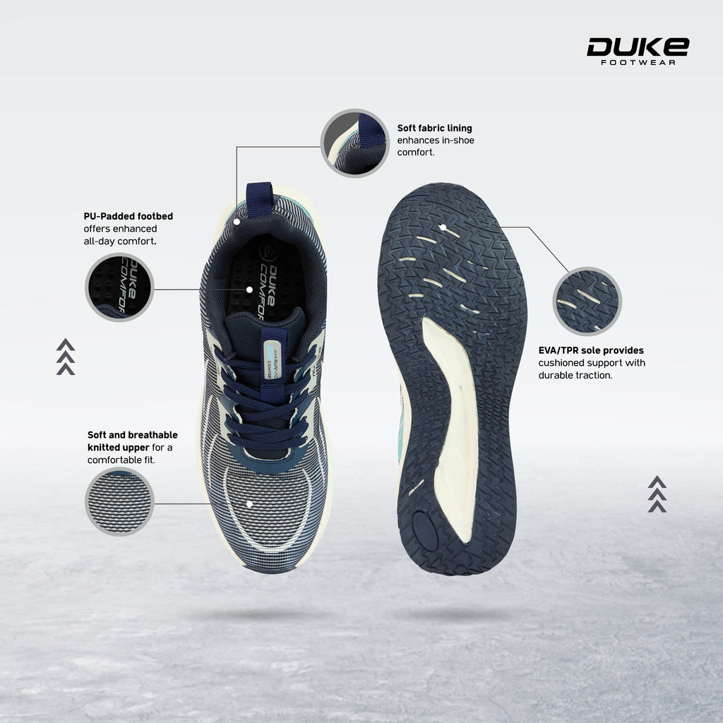 Duke Mens SprintWeave Sports Shoes (FWOL2113)