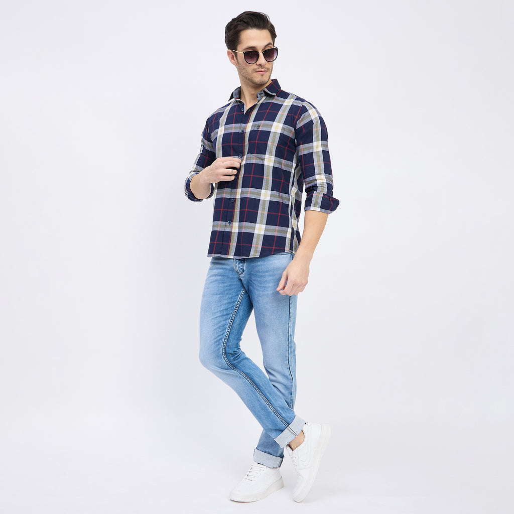 Duke Urban Men Full Sleeve Cotton Shirt (SDO8CKAP)