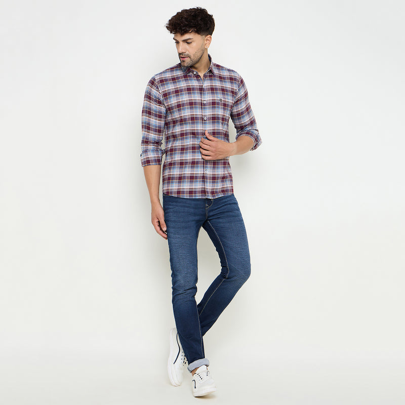 Duke Urban Men Full Sleeve Cotton Shirt (SDO8CKAF)