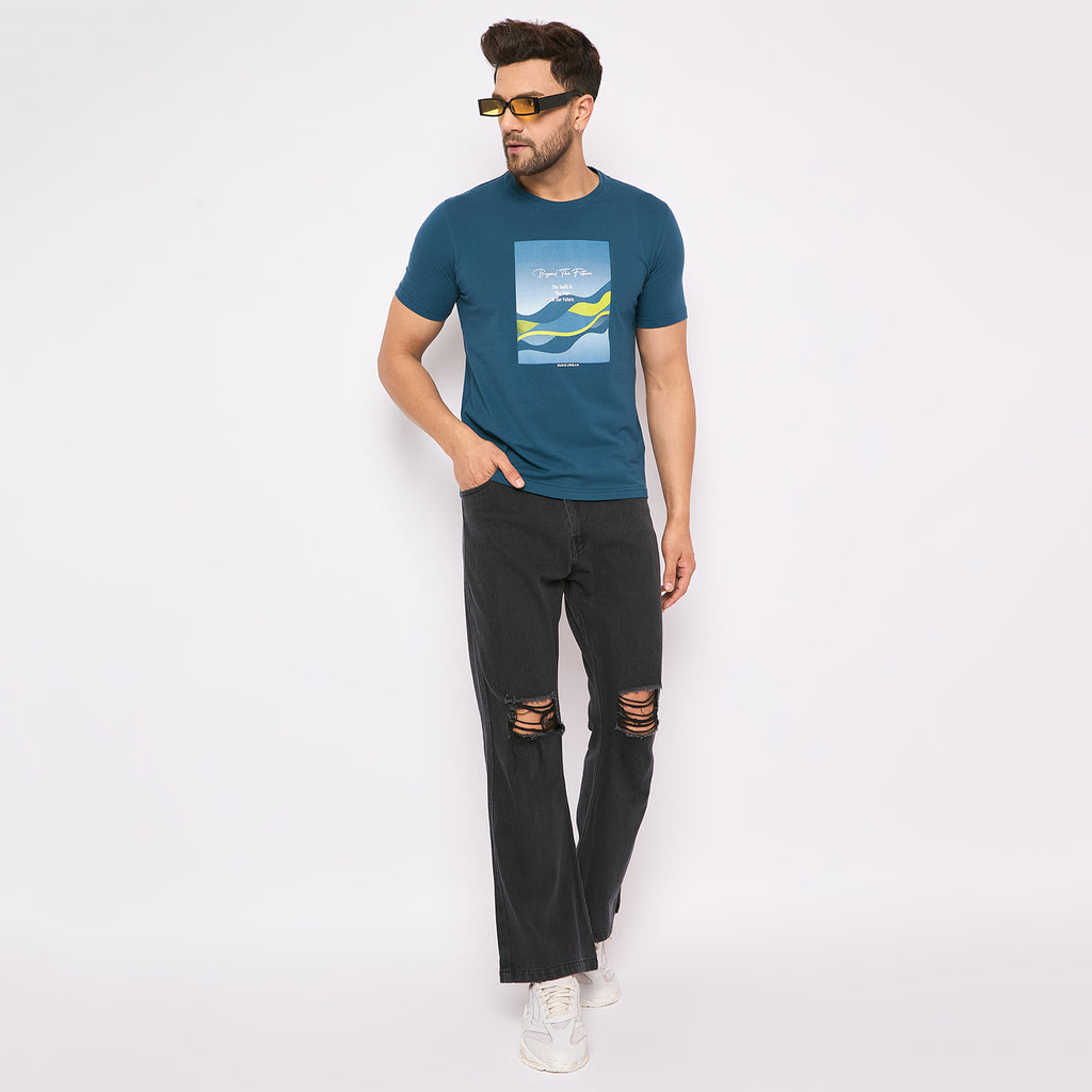 Duke Urban Men Half Sleeve Cotton T-shirt (LF7289)