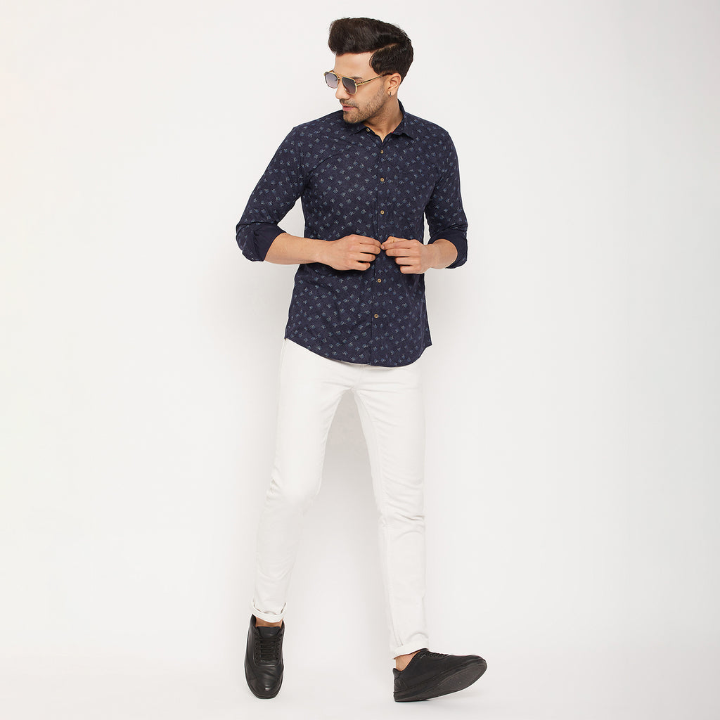 Duke Urban Men Full Sleeve Cotton Shirt (SDO8PRSB)
