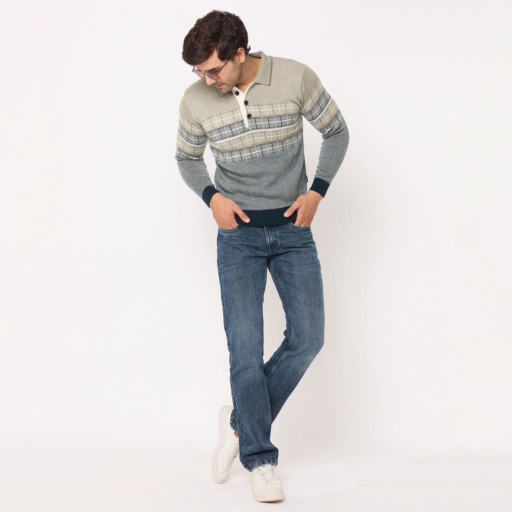 Duke Urban Men Collared Neck Sweater (SDS2231)