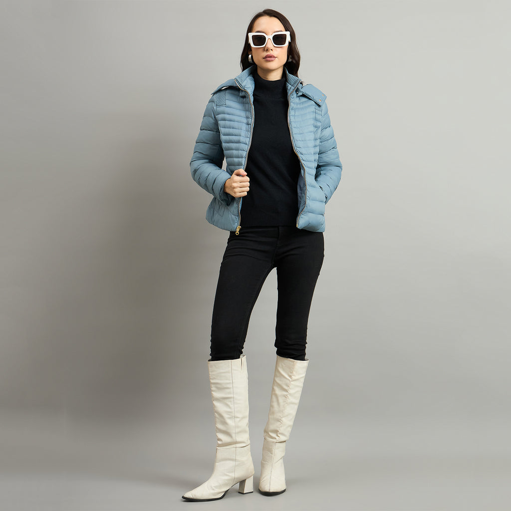 Duke Urban Women Short Style Hooded Bomber Jacket (SDZ4040R)