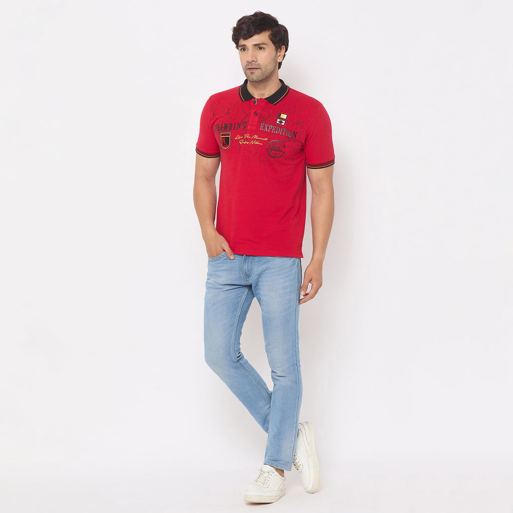 Duke Urban Men Half Sleeve Cotton Tshirt (LF7229)