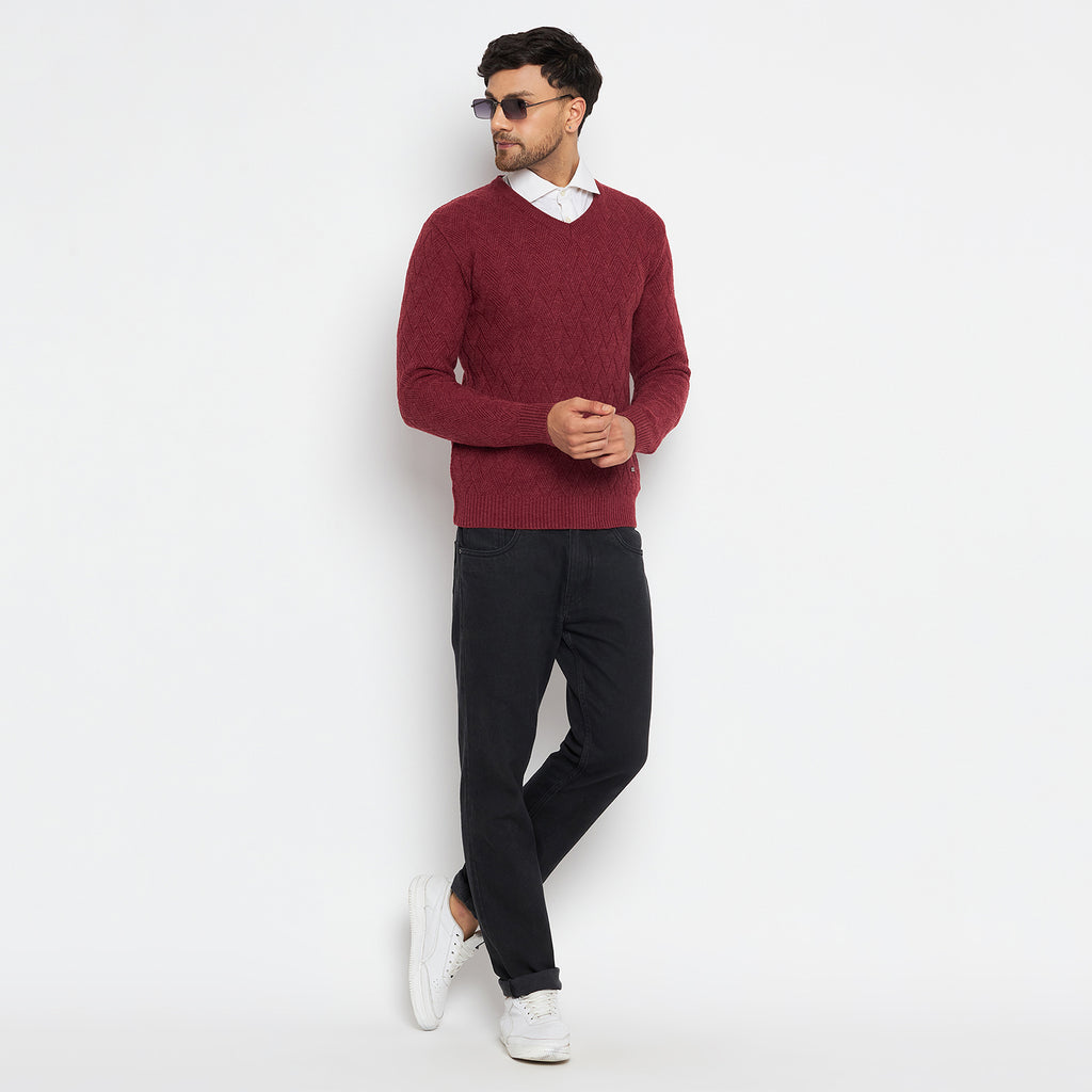 Duke Urban Men Full Sleeve V-Neck Sweater (SDS2047)