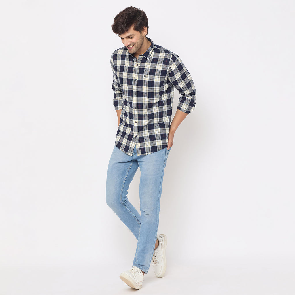 Duke Urban Men Full Sleeve Cotton Shirt (SDO7CKI)