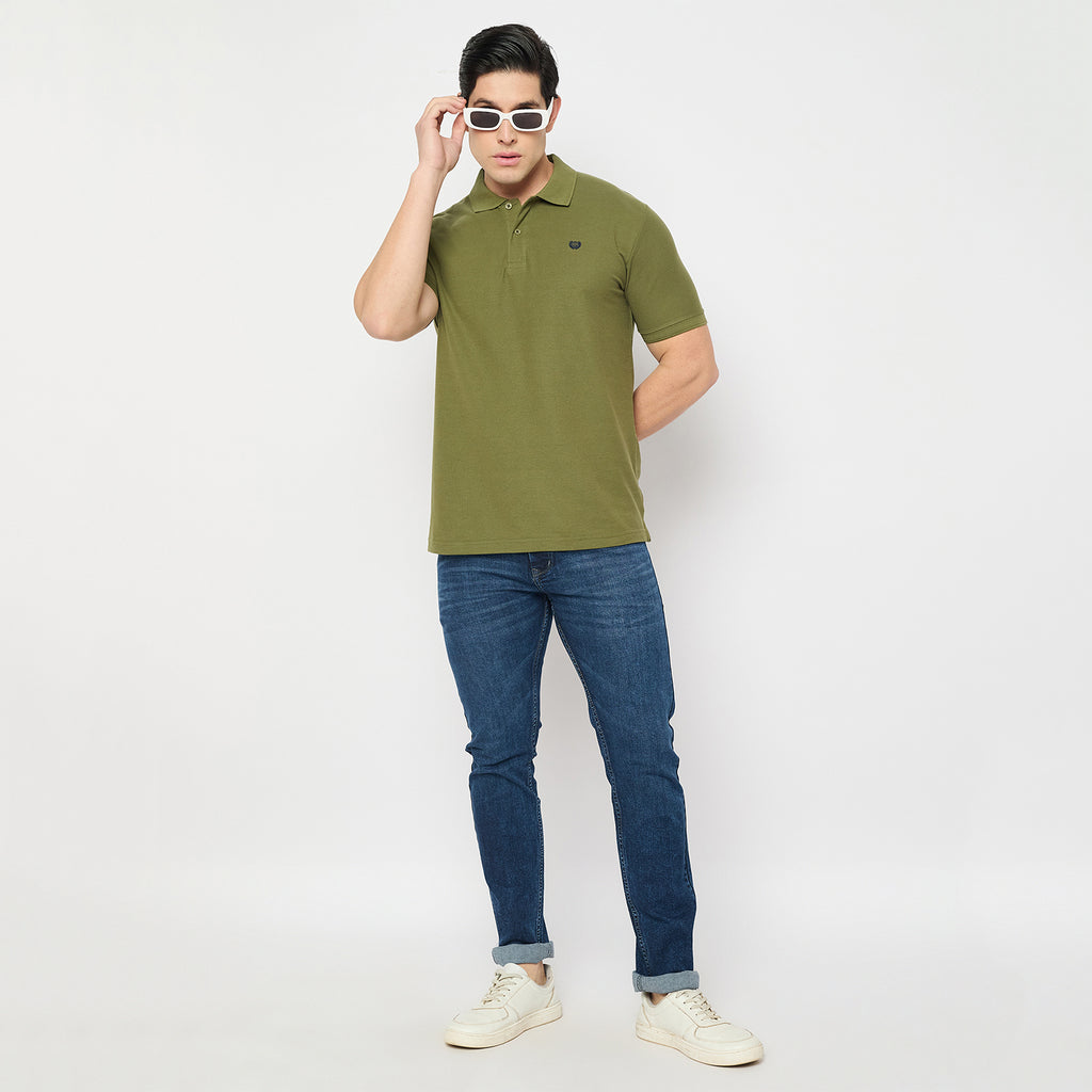 Duke Urban Men Half Sleeve Cotton Collared Tshirt (MSD65)