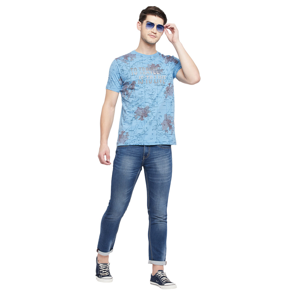 Duke Urban Men Half Sleeve Cotton T-shirt (LQ4479)