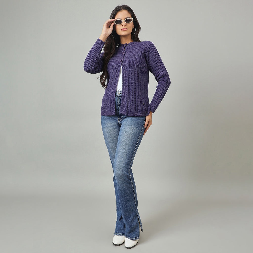 Duke Urban Women Front Open Regular Sweater (SDS1341)
