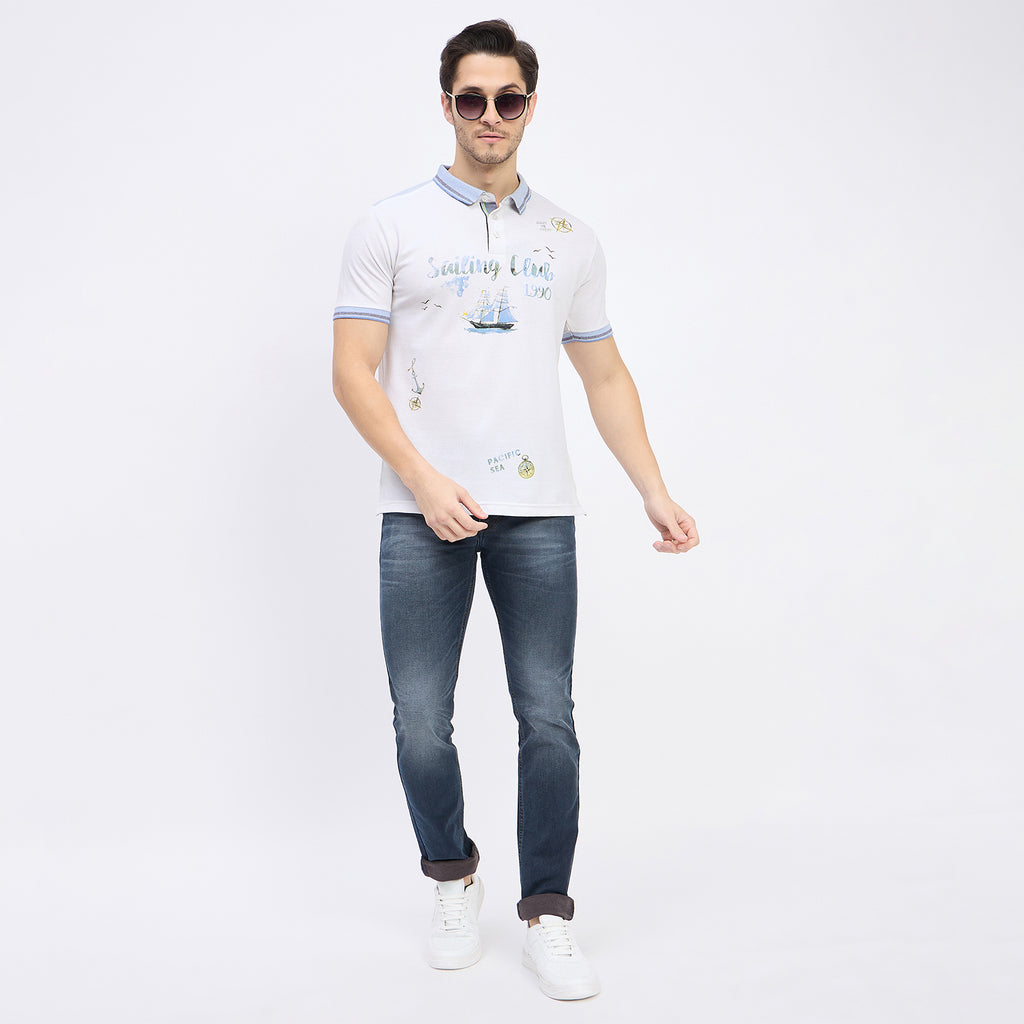 Duke Urban Men Half Sleeve Cotton T-shirt (LF7231)