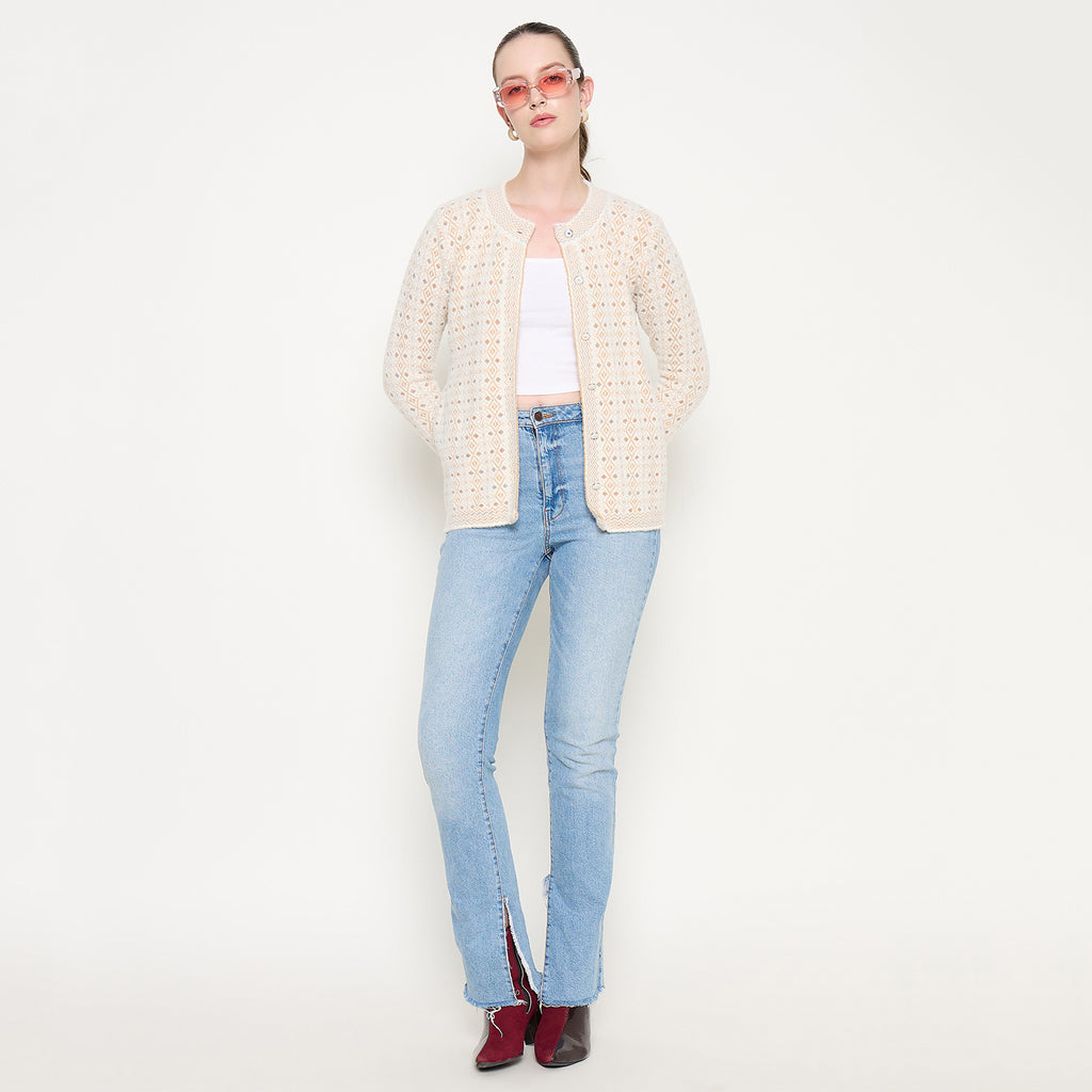 Duke Urban Women Full Sleeve Front Open Sweater (SDS1279)