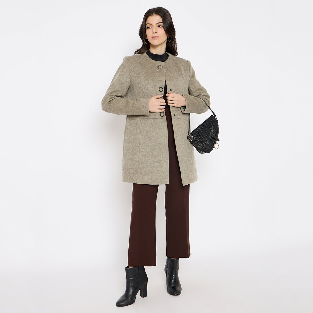 Duke Urban Women Full Sleeve Long Coat (SDZ4170C)