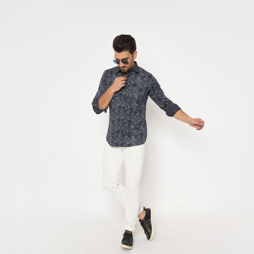 Duke Urban Men Full Sleeve Cotton Shirt (SDO8PRAV)