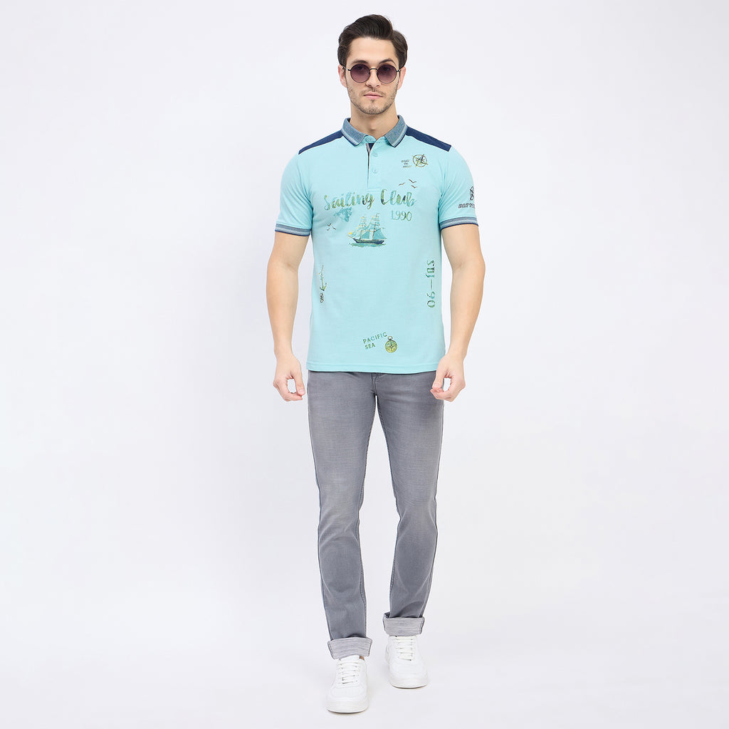 Duke Urban Men Half Sleeve Cotton T-shirt (LF7231)