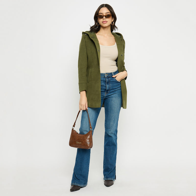 Duke Urban Women Full Sleeve Long Coat (SDZ4103)