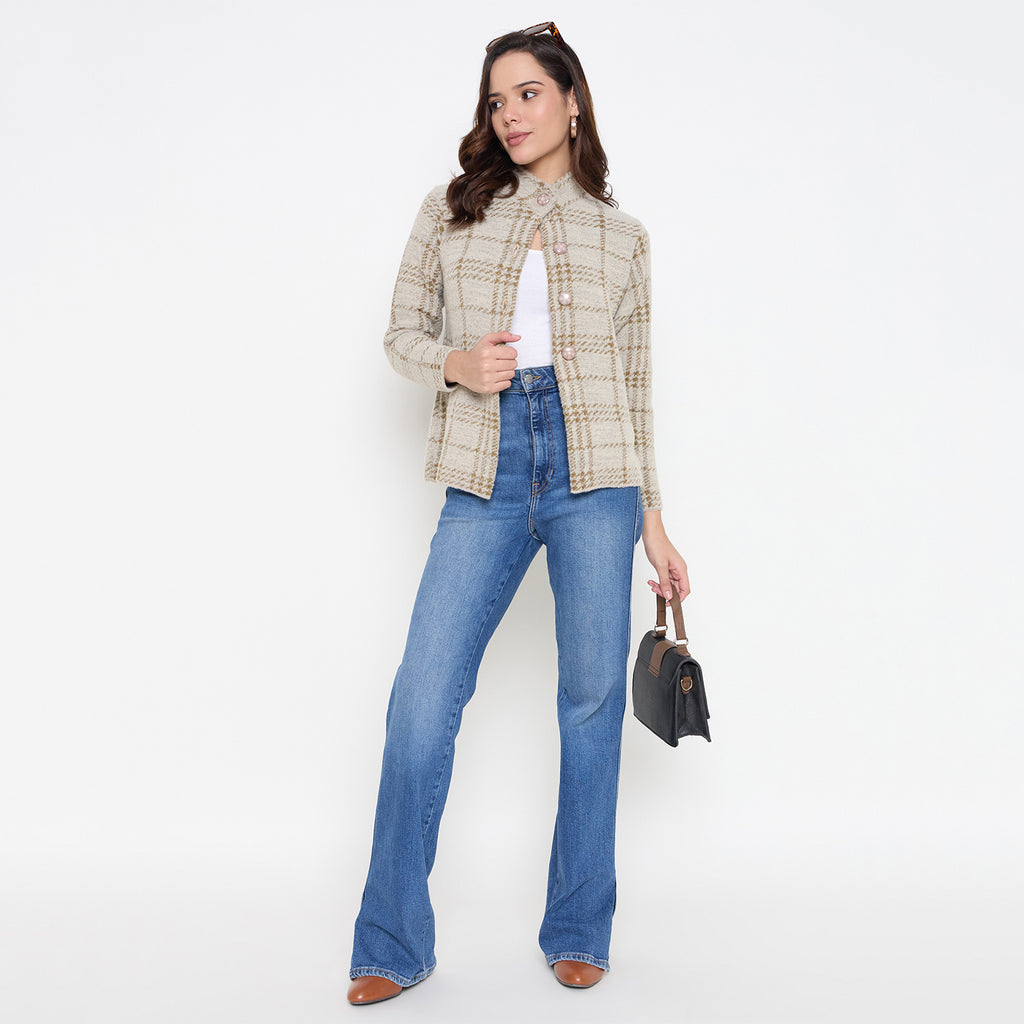 Duke Urban Women Full Sleeve Front Open Cardigan (SDS1343)