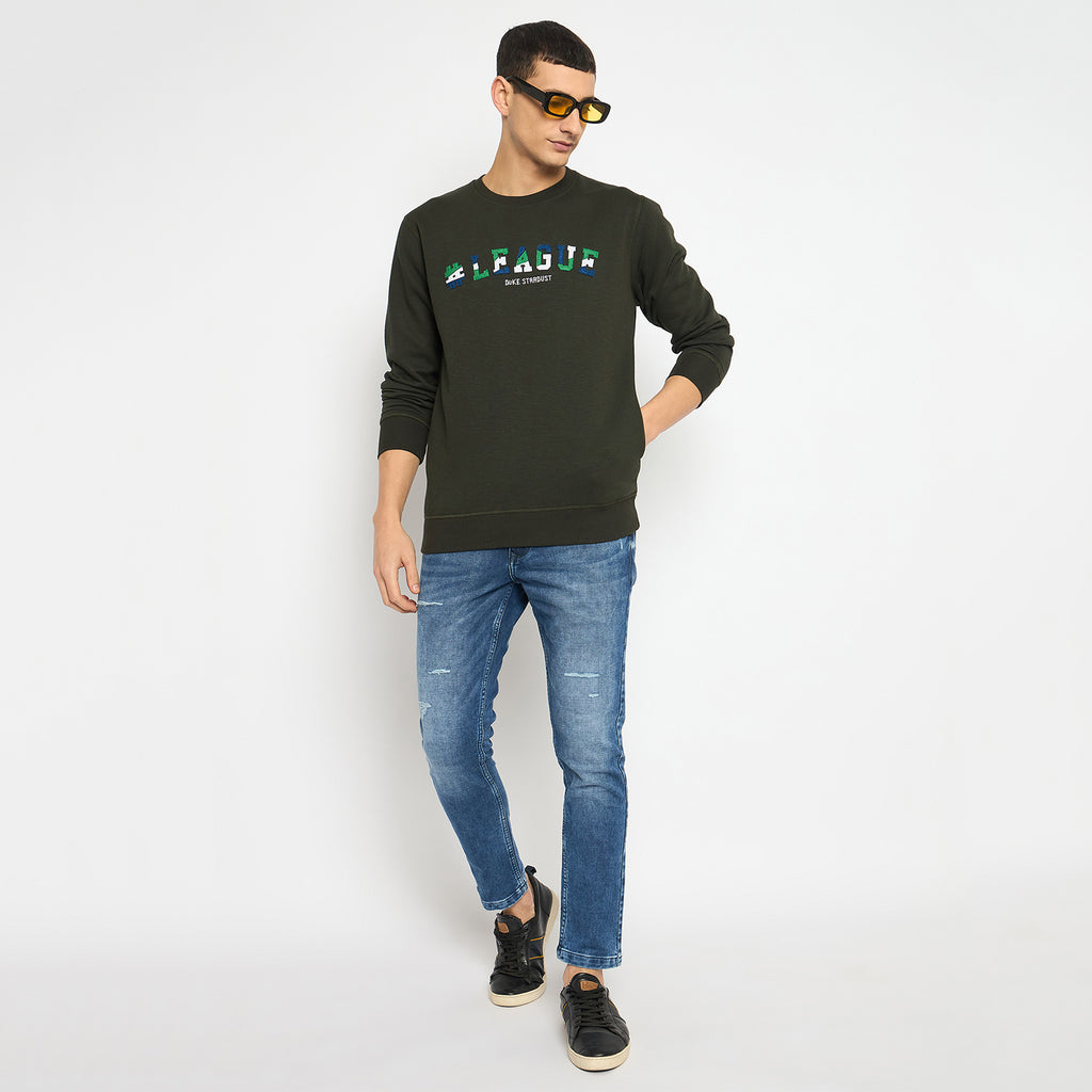Duke Urban Men Full Sleeve Round Neck Sweatshirt (LF6227)