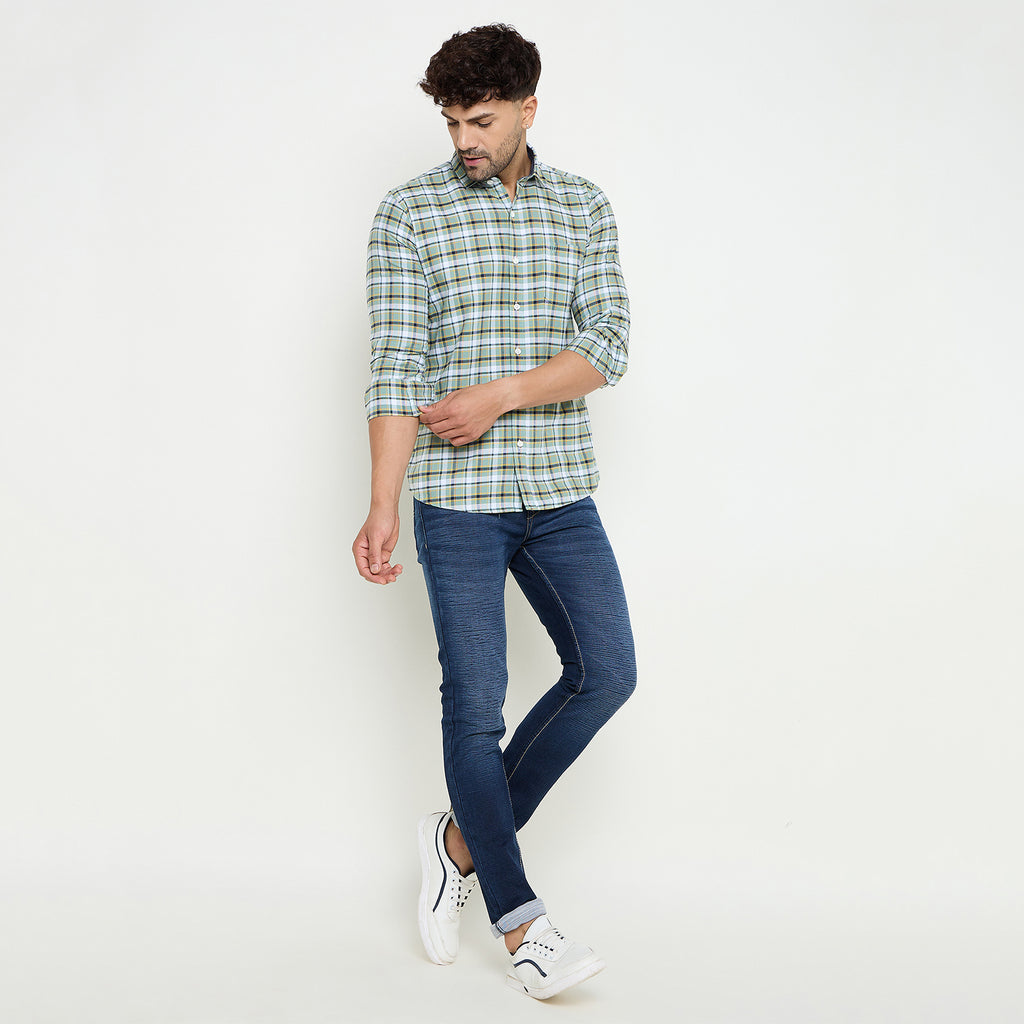 Duke Urban Men Full Sleeve Cotton Shirt (SDO8CKI)