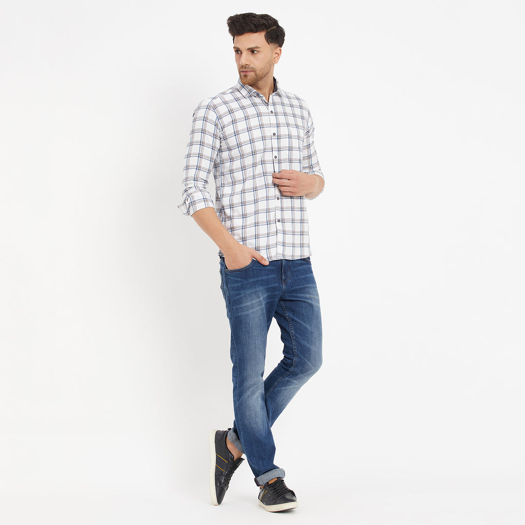 Duke Urban Men Full Sleeve Cotton Shirt (SDO8CKTU)