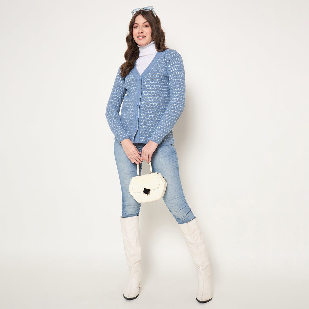 Duke Urban Women Full Sleeve Front Open Sweater (SDS1310)