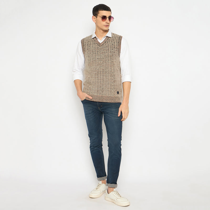 Duke Urban Men Sleeveless V Neck Sweater (SDS2159)